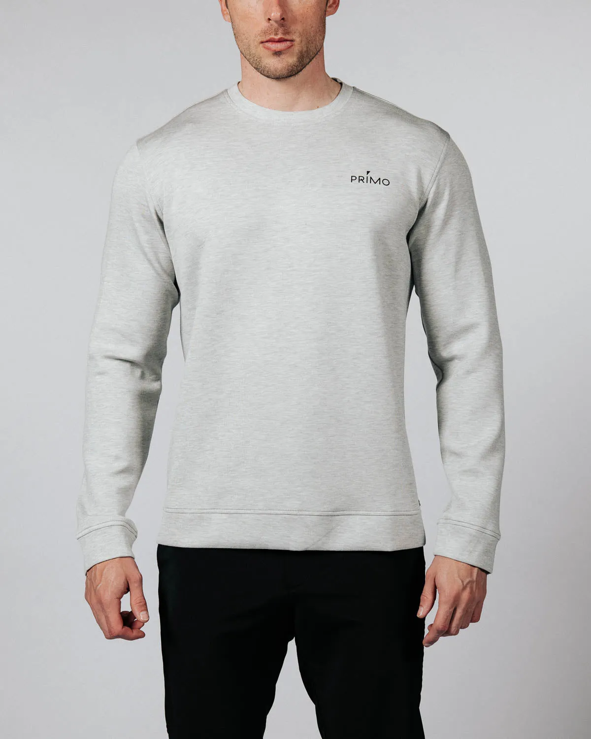 Men's Heather Gray Golf Crew Neck