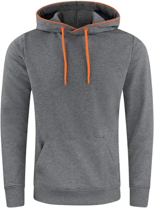 Men's Heavyweight Fleece Hooded Sweatshirt Full Zip Hoodie with Arm Zipper Pocket