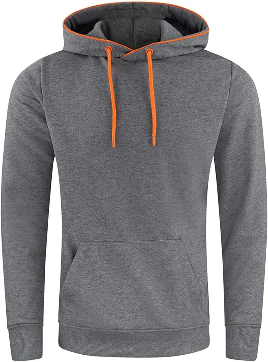 Men's Heavyweight Fleece Hooded Sweatshirt Full Zip Hoodie with Arm Zipper Pocket