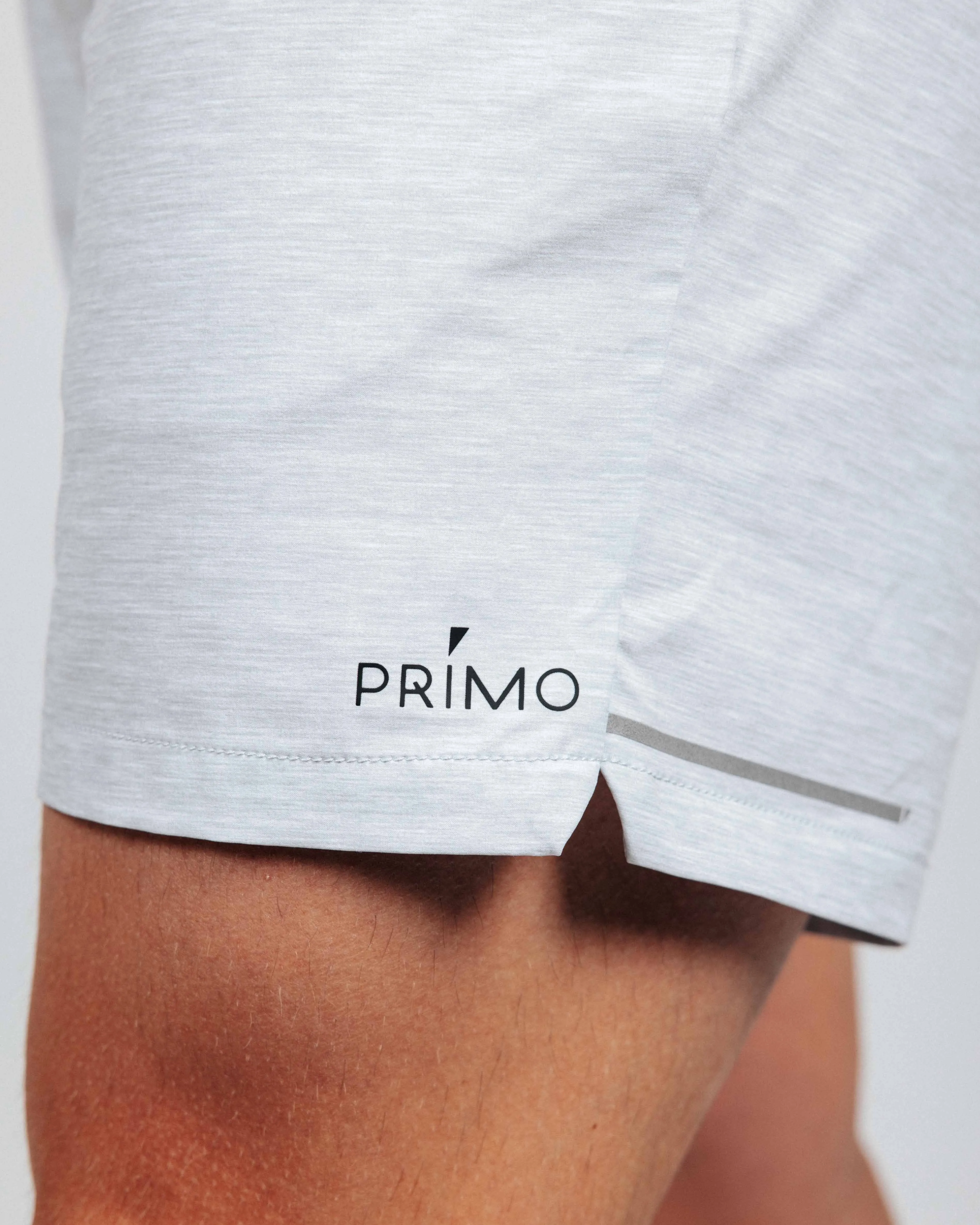 Men's Light Gray Active Shorts w/Liner