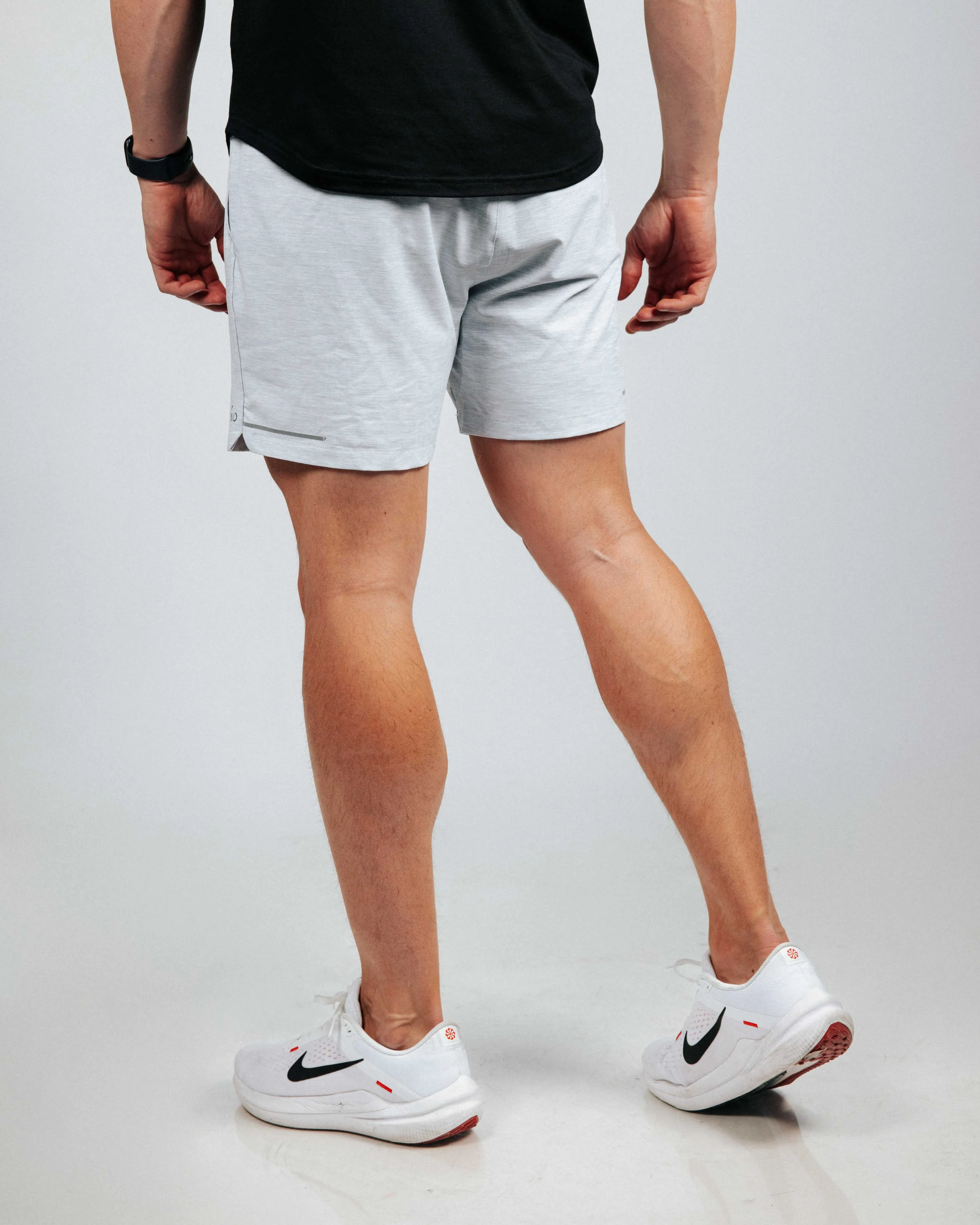 Men's Light Gray Active Shorts w/Liner