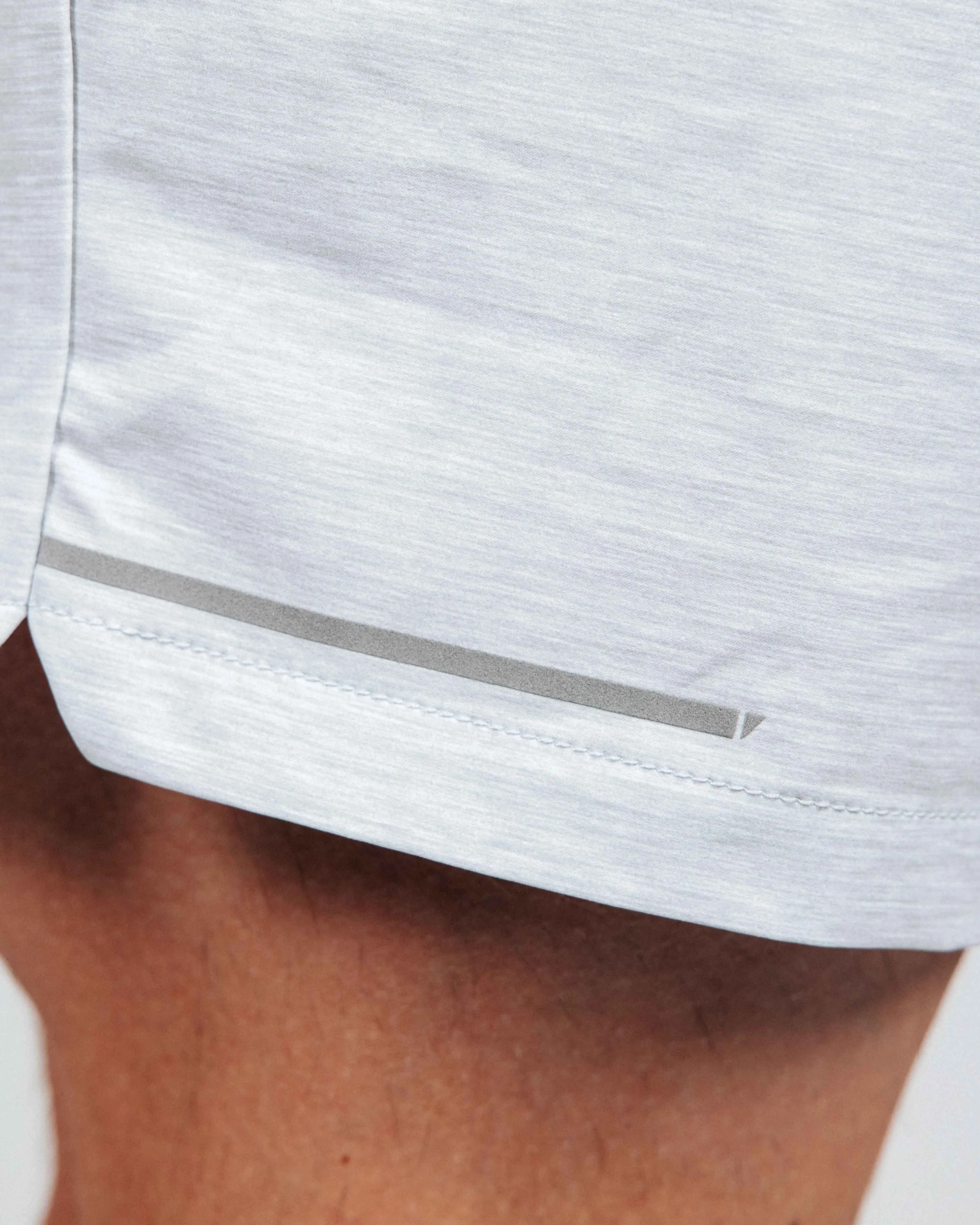 Men's Light Gray Active Shorts w/Liner