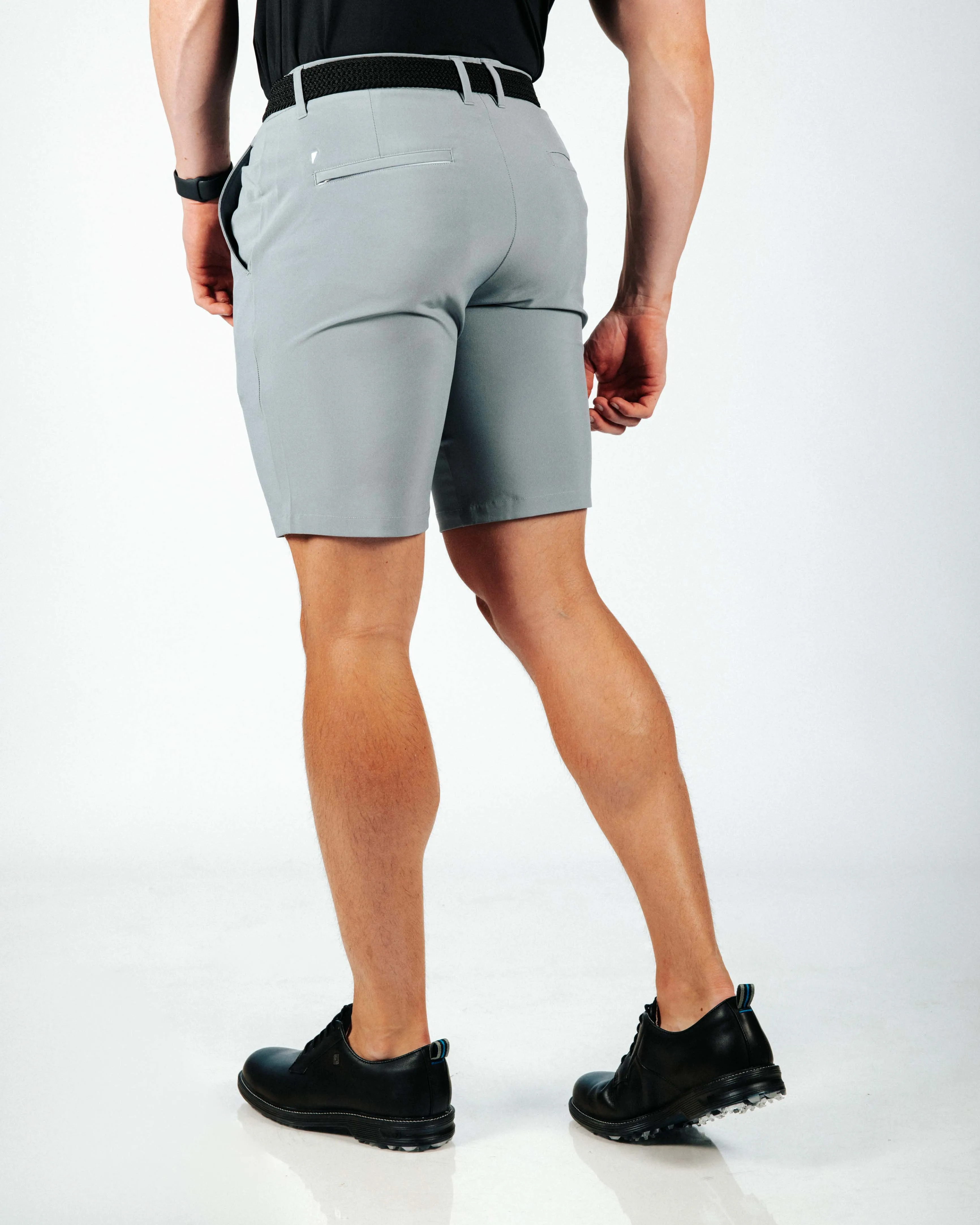 Men's Light Gray Golf Shorts