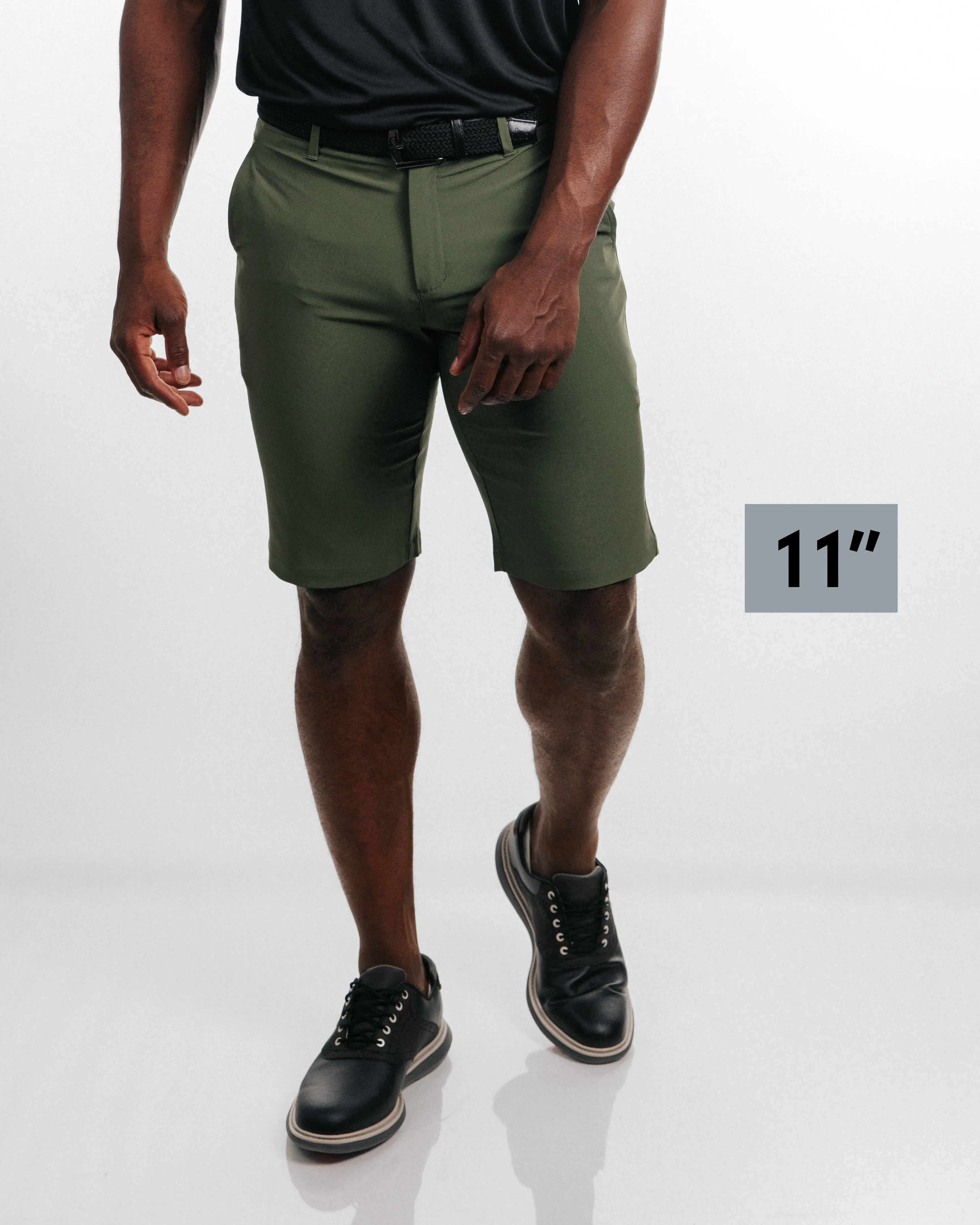 Men's Olive Golf Shorts