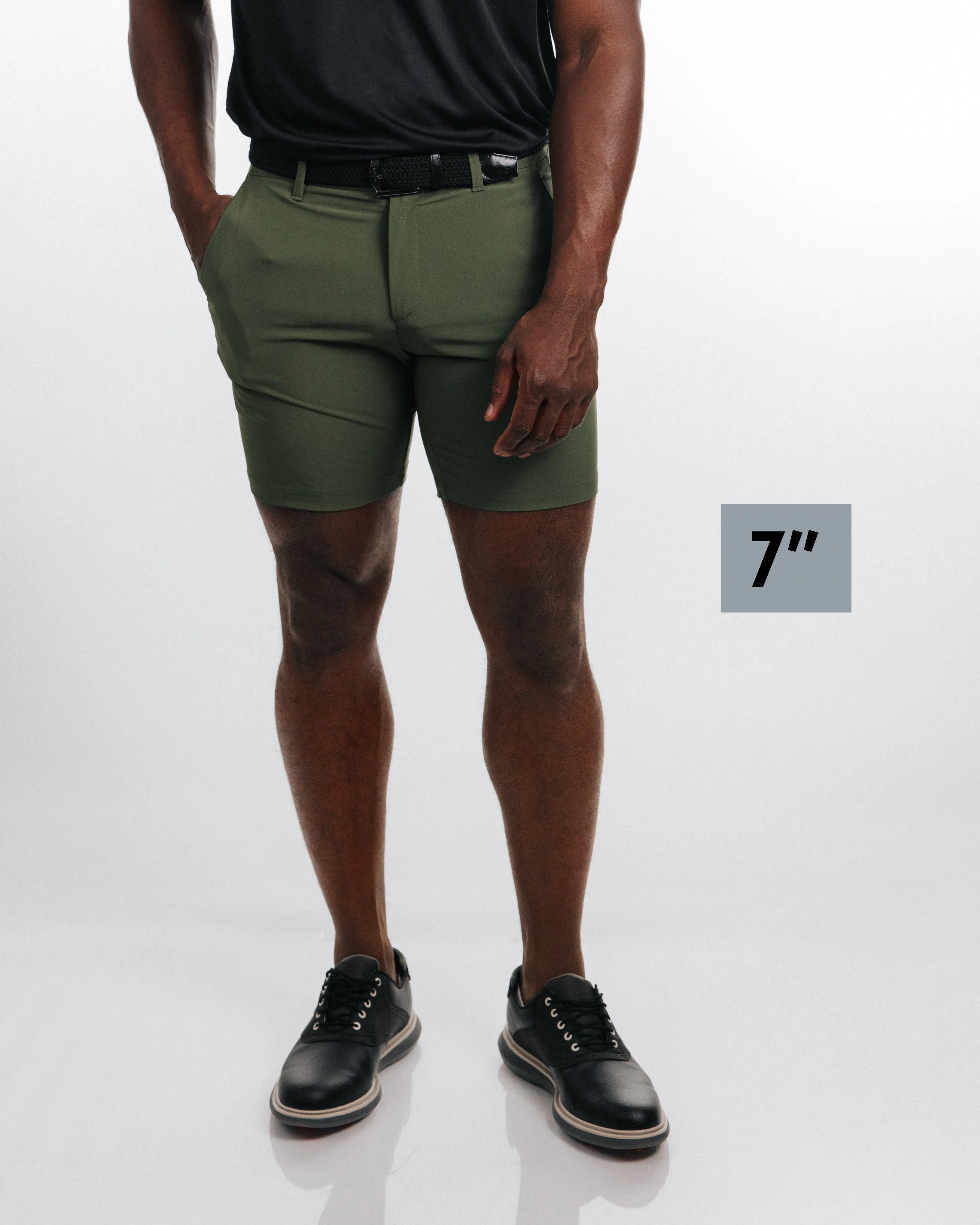 Men's Olive Golf Shorts