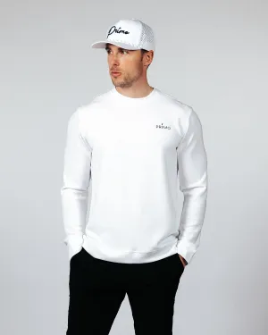 Men's White Golf Crew Neck Men's White Golf Crew Neck