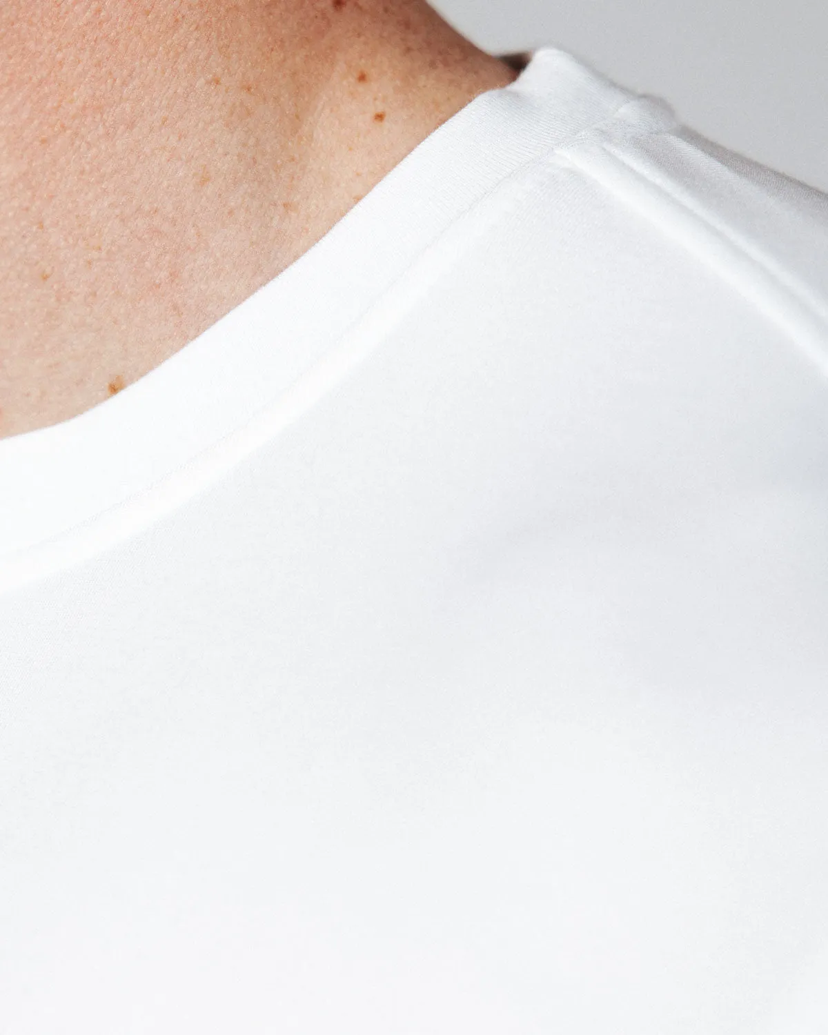 Men's White Golf Crew Neck