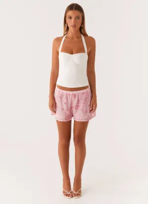 Mercer Sequin Mini Shorts - Pink Mercer Sequin Mini Shorts - Pink