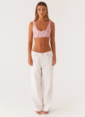 Mercer Sequin Bralette - Pink Mercer Sequin Bralette - Pink