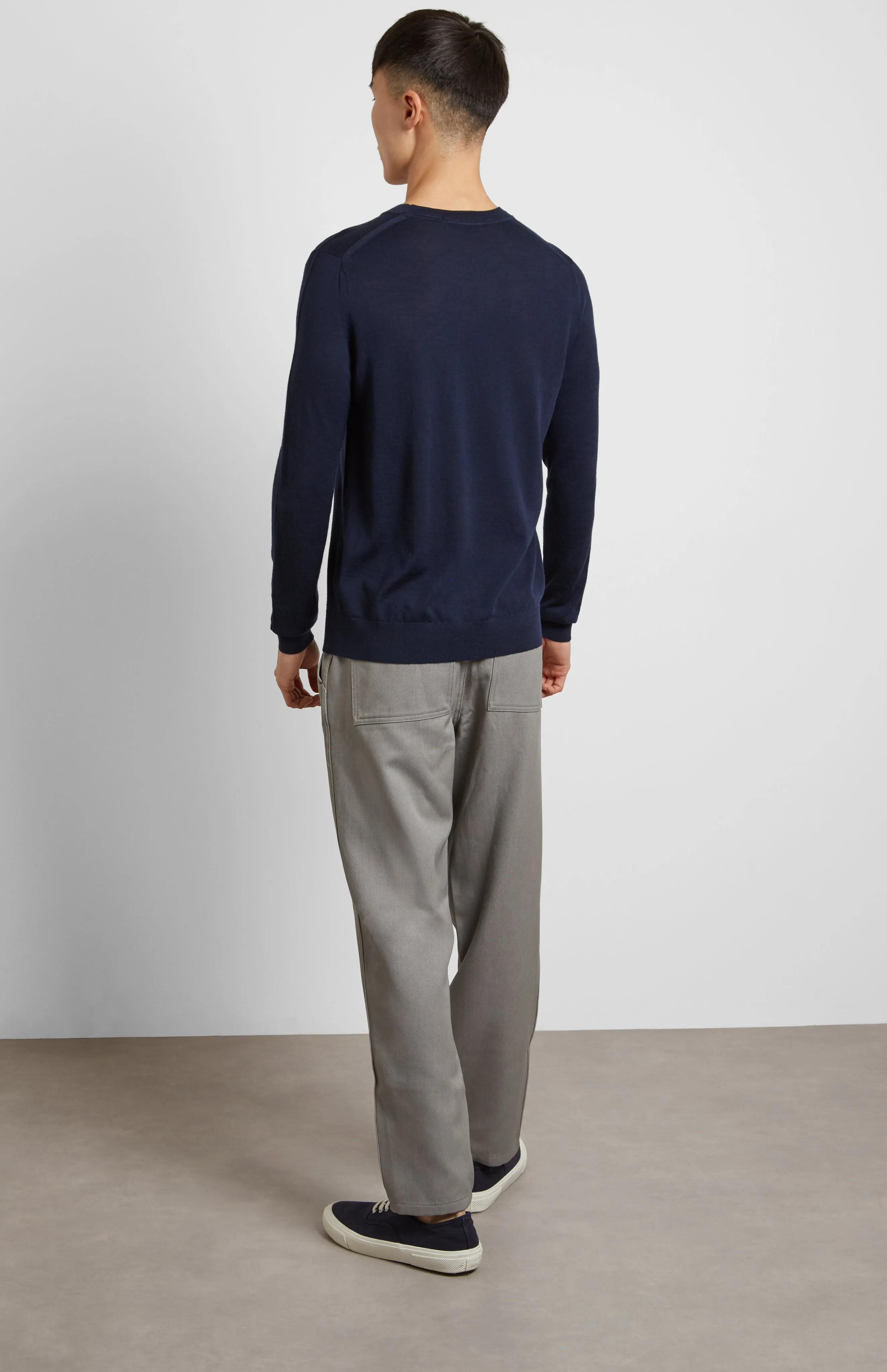 Merino Jumper In Ink