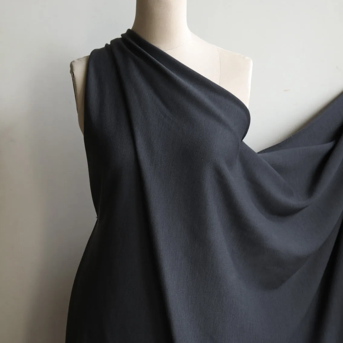 Merino Wool Ponti - Charcoal