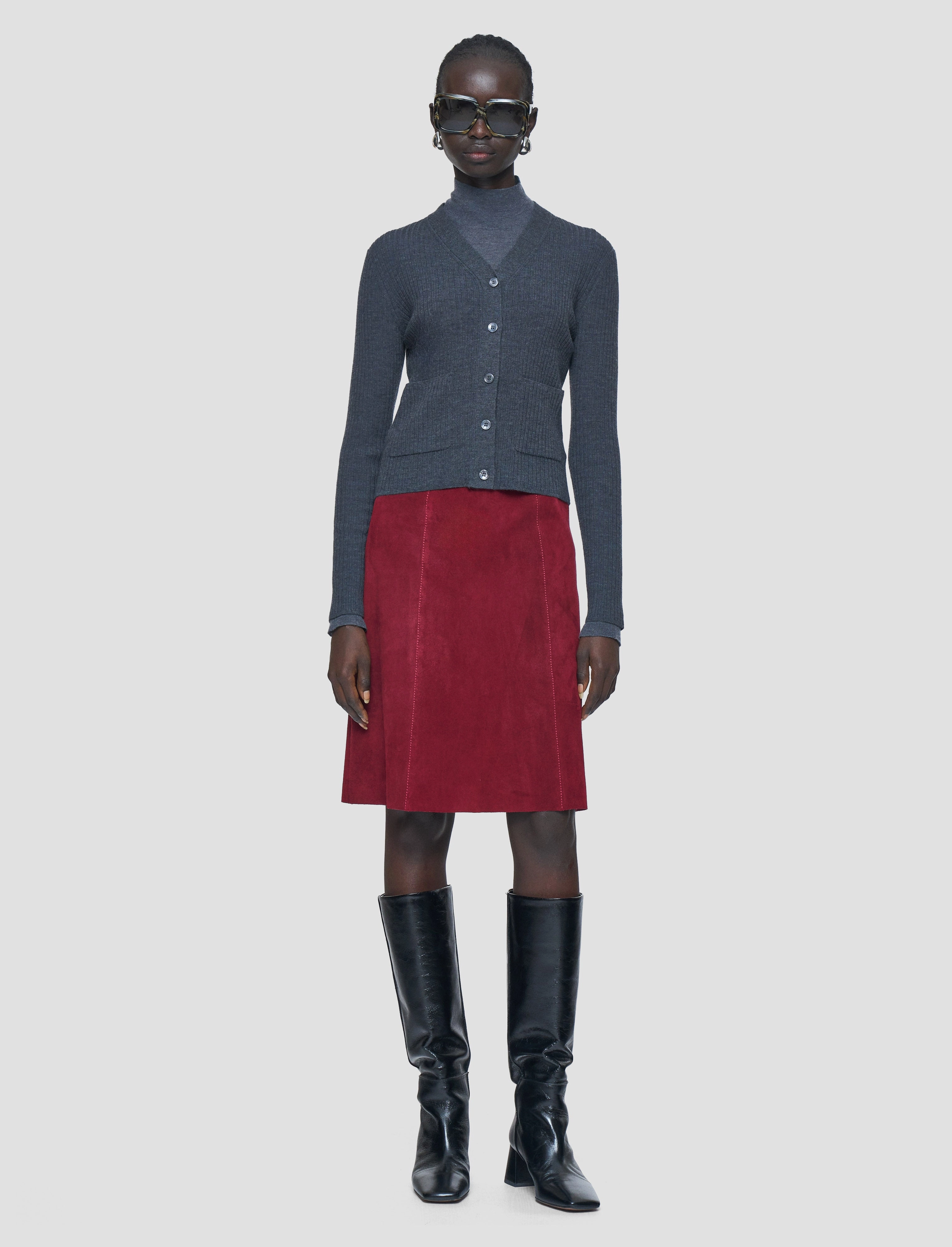 Merino Rib Knit Cardigan