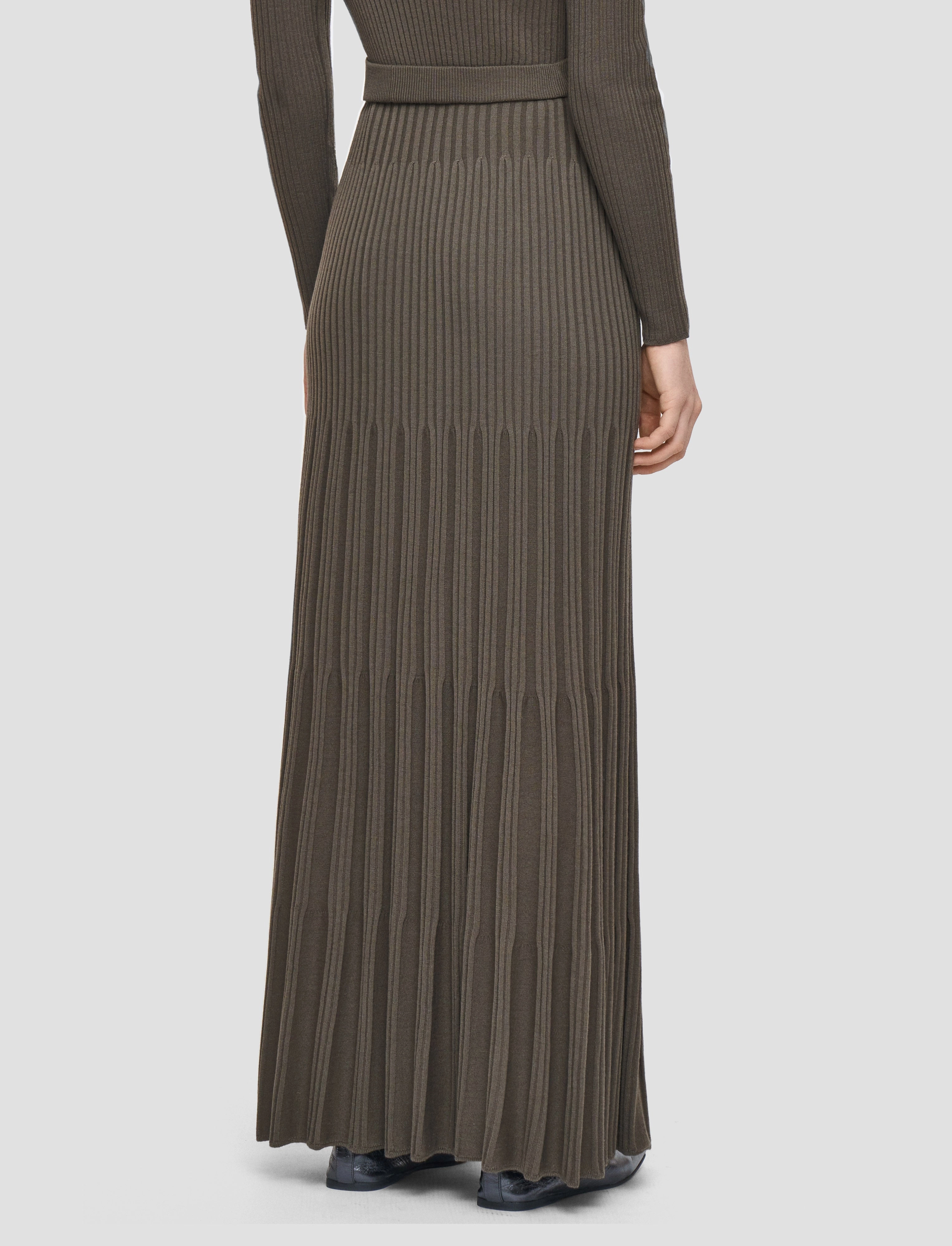 Merino Rib Knit Skirt