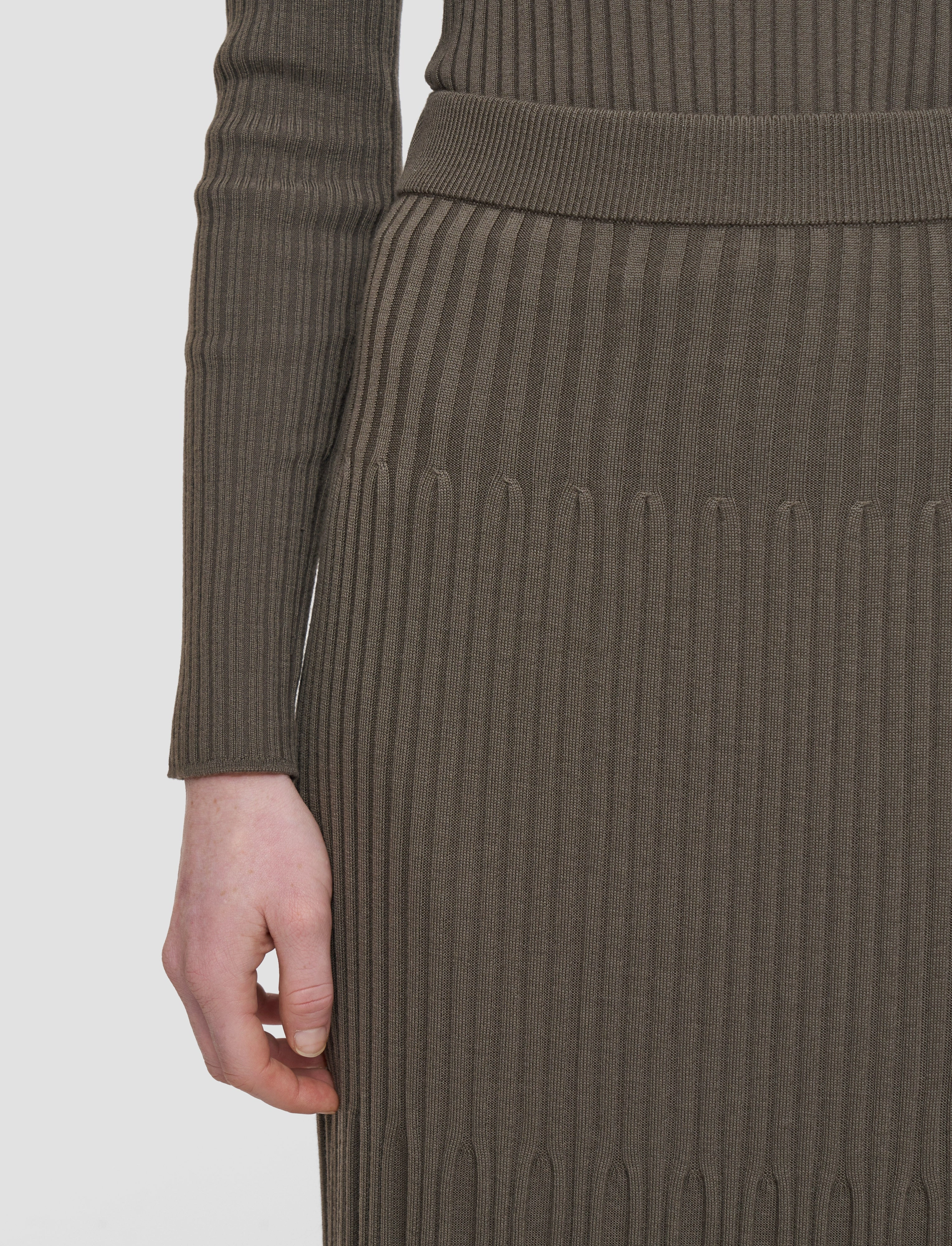 Merino Rib Knit Skirt