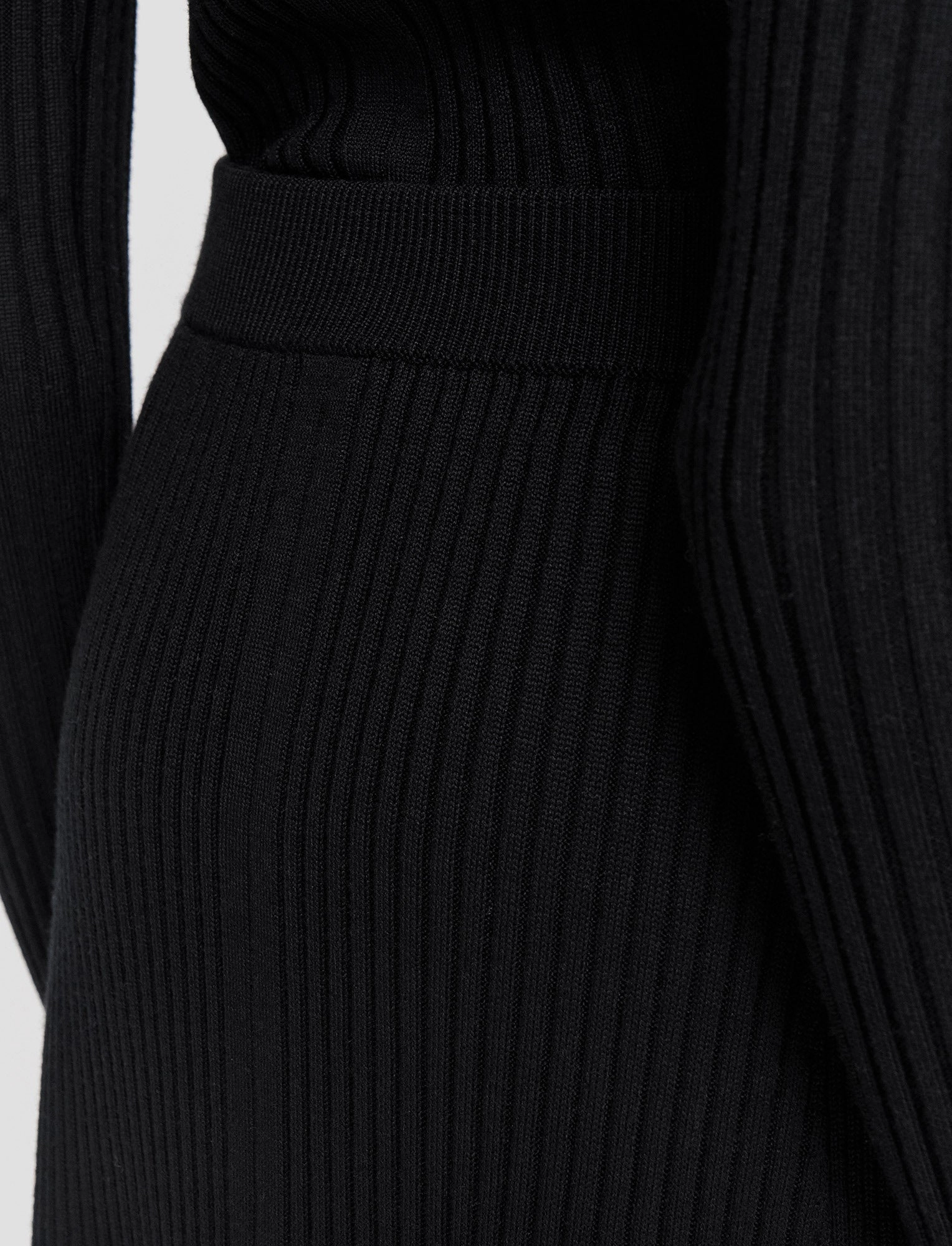 Merino Silk Rib Skirt