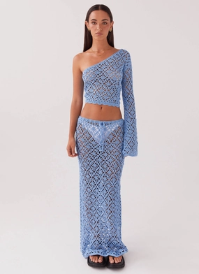 Merliah Crochet Top - Blue Merliah Crochet Top - Blue
