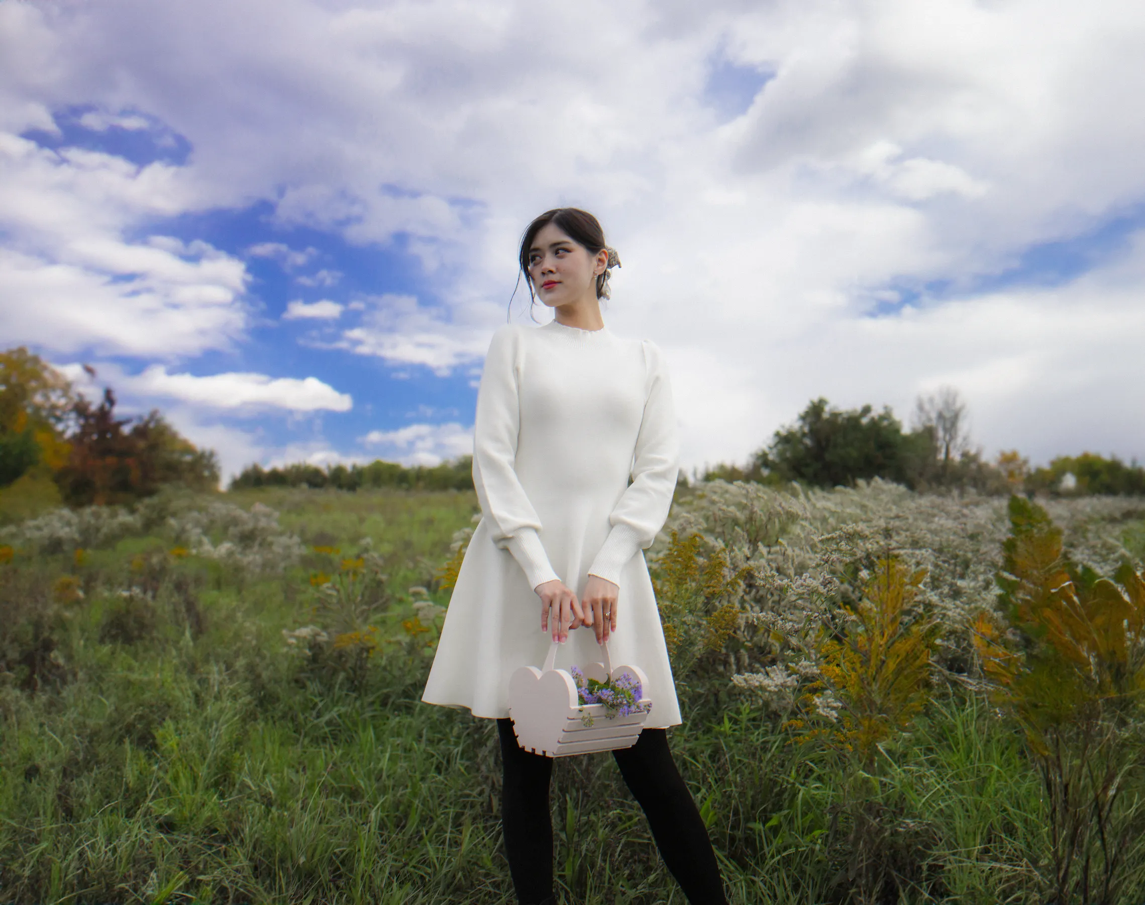 Merlina Knit Dress - Ivory