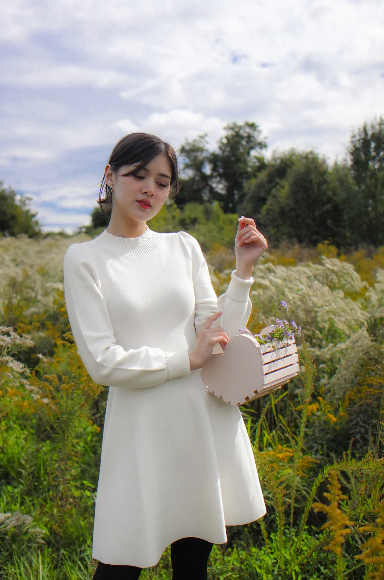 Merlina Knit Dress - Ivory