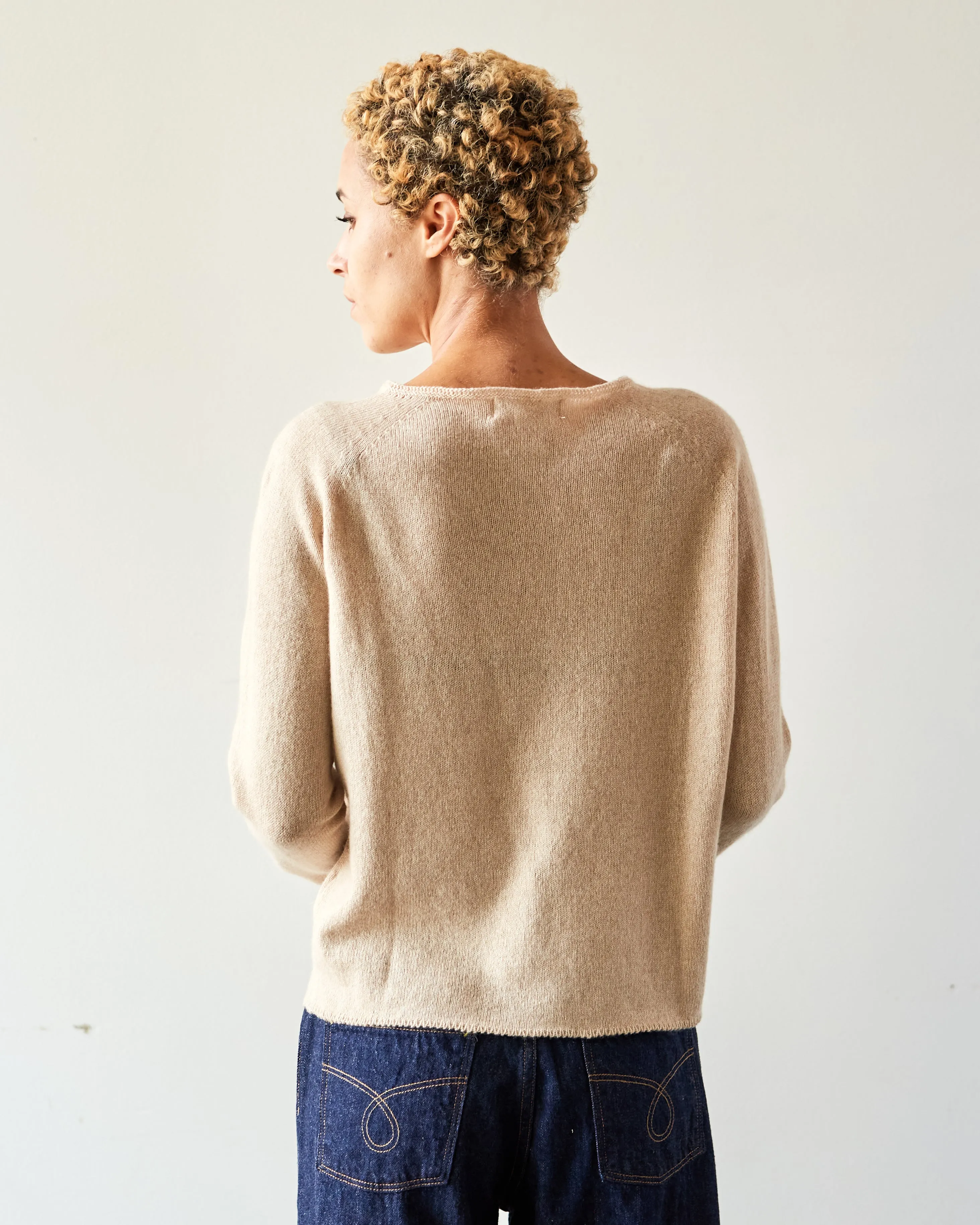 Merz b. Schwanen Crew Neck Pullover, Nature Mel.