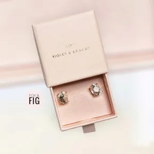 Mia Boxed Crystal Post Earrings