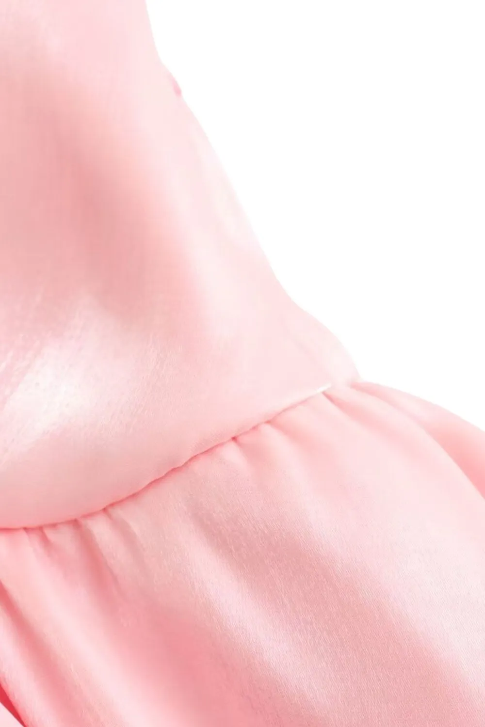 ‘Mia’ Pink Halter Puff Dress