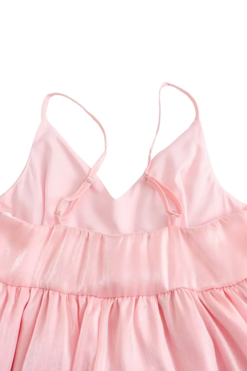 ‘Mia’ Pink Halter Puff Dress