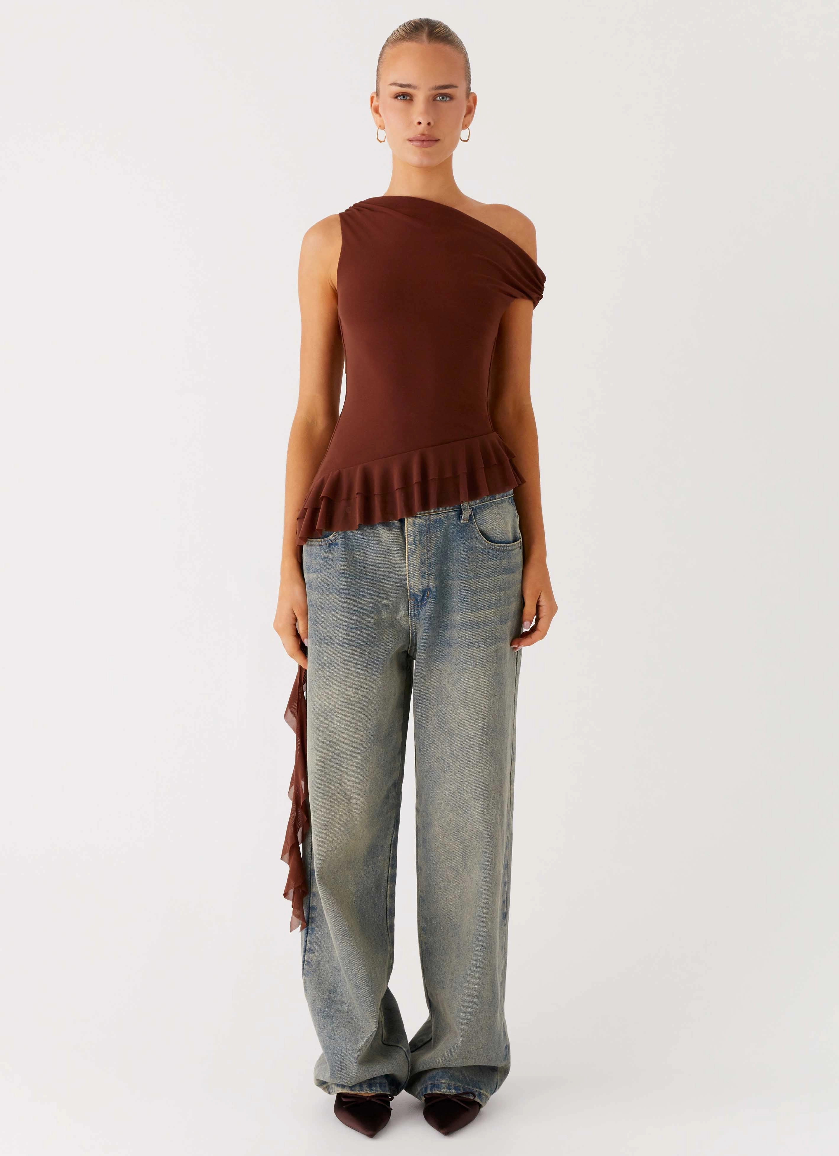 Mica Top - Chocolate