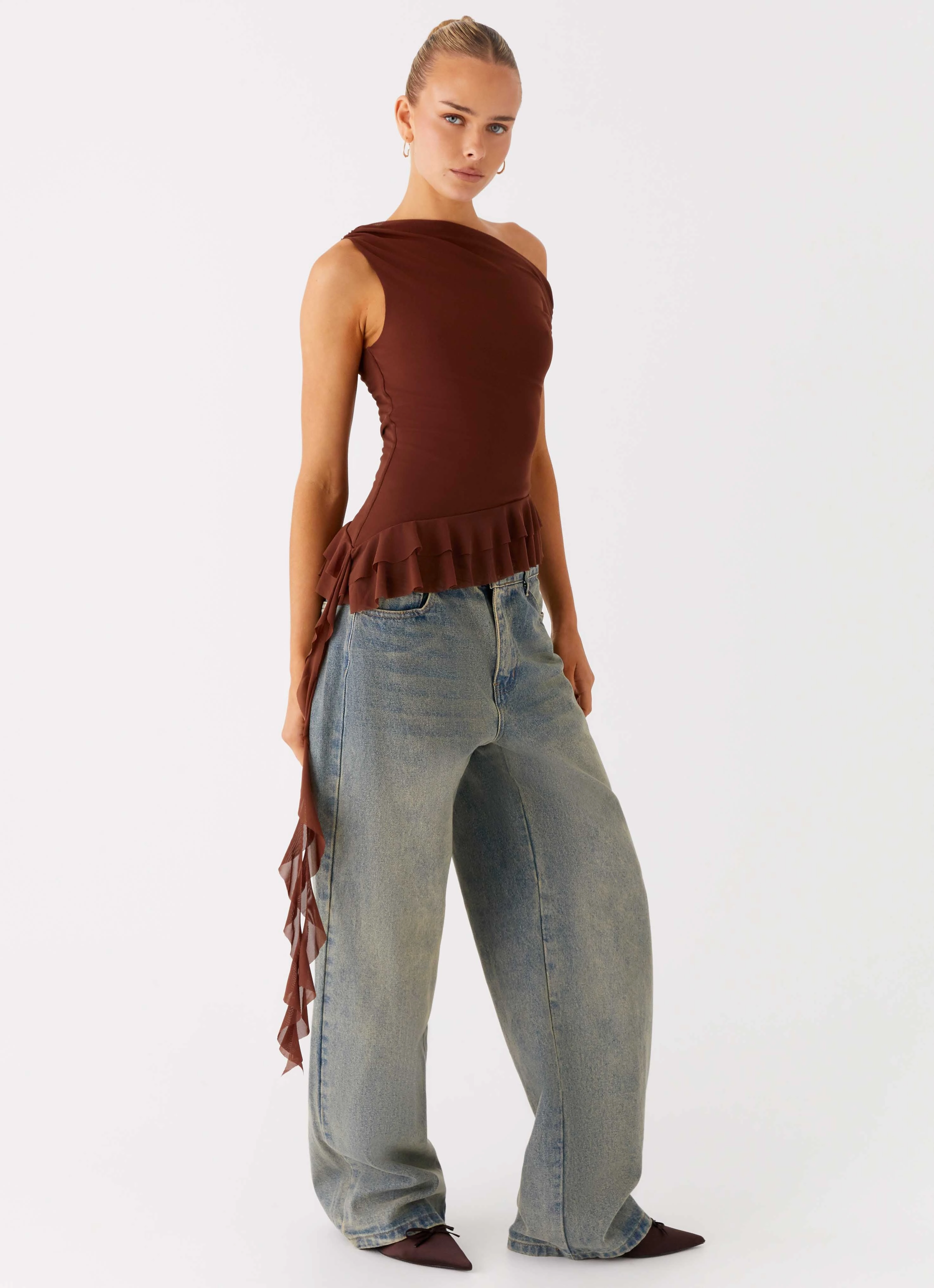 Mica Top - Chocolate