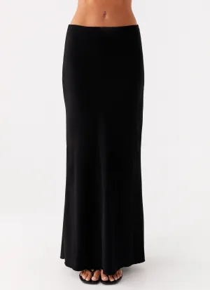 Michaella Chiffon Maxi Skirt - Black Michaella Chiffon Maxi Skirt - Black