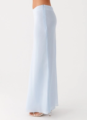 Michaella Chiffon Maxi Skirt - Blue Michaella Chiffon Maxi Skirt - Blue