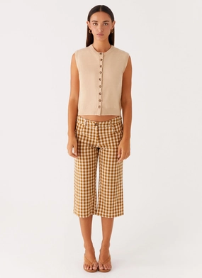 Mickey Knit Vest - Cream Mickey Knit Vest - Cream