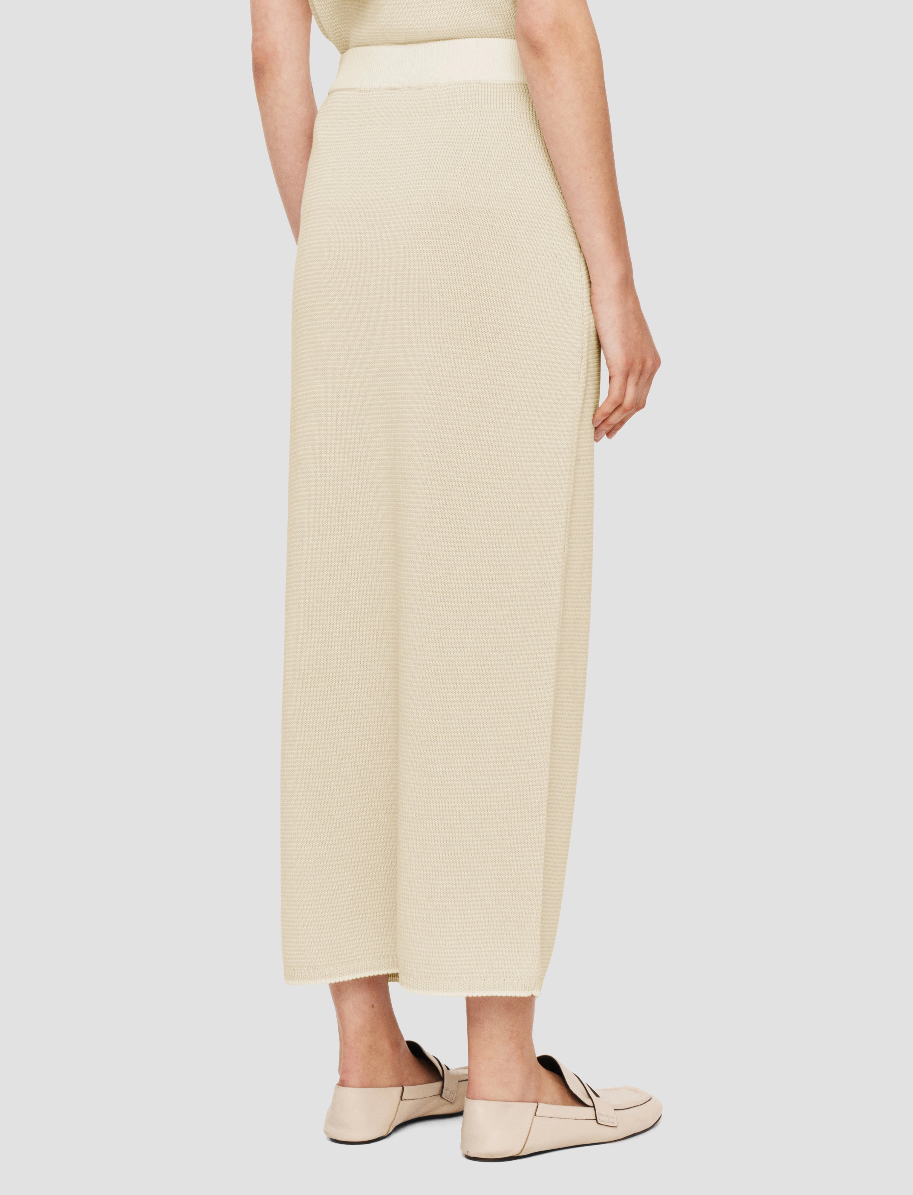 Micro Stripe Knit Skirt