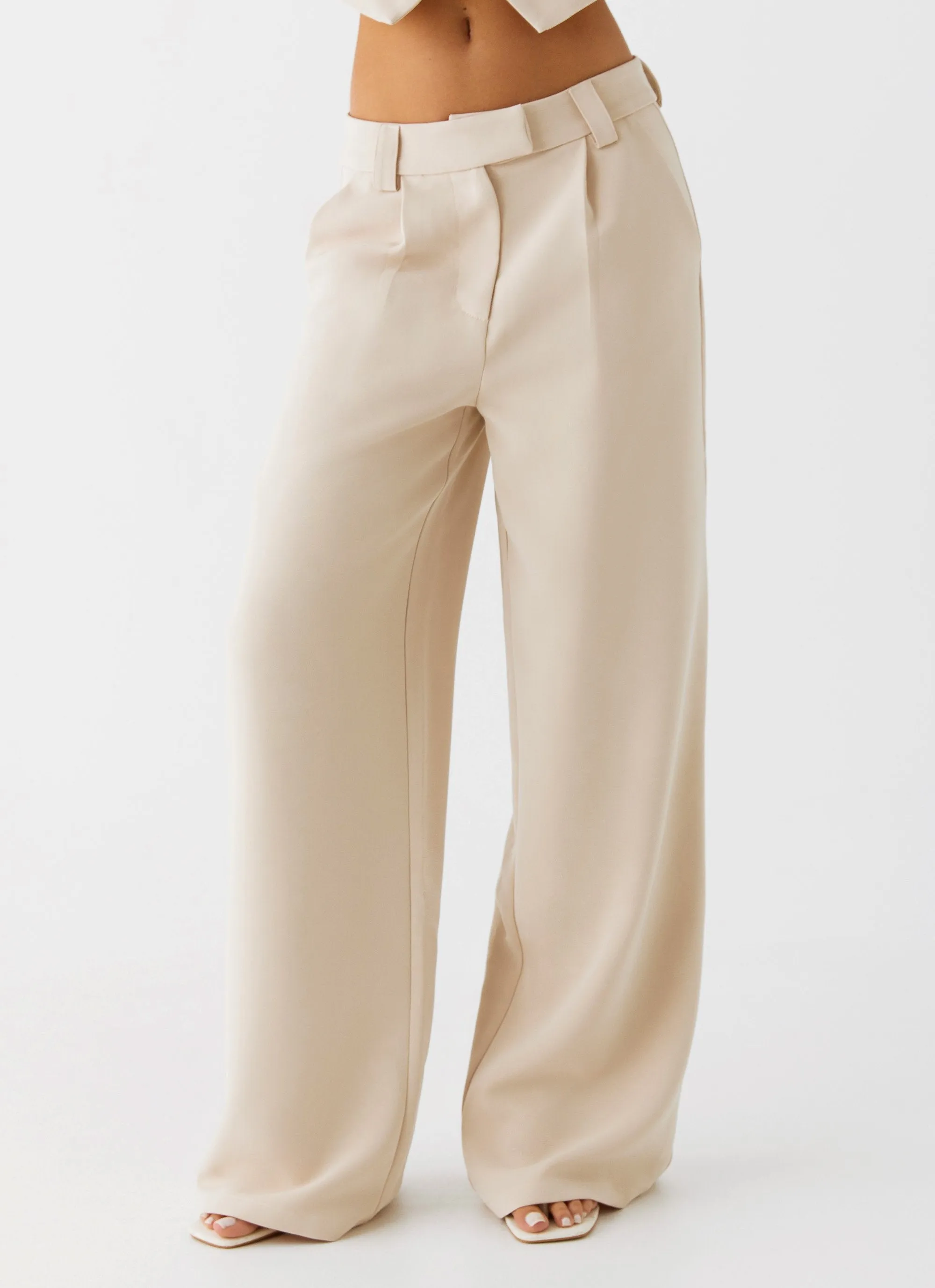 Midnight City Suit Pants - Beige