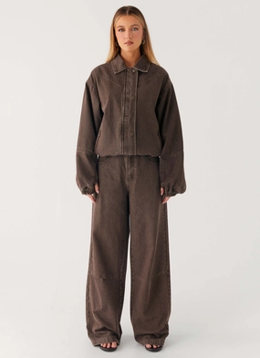 Midwest Low Rise Jeans - Light Wash Chocolate Midwest Low Rise Jeans - Light Wash Chocolate