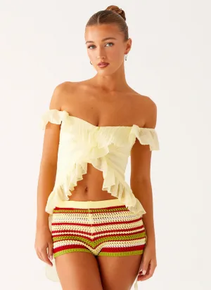 Miffy Mini Shorts - Yellow Multi Miffy Mini Shorts - Yellow Multi