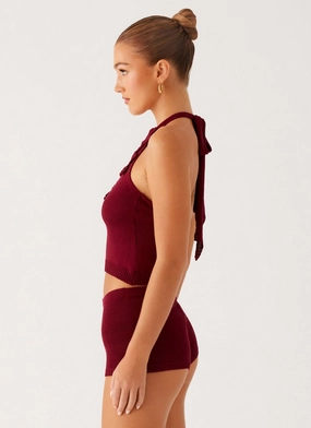 Miffy Crochet Top - Maroon Miffy Crochet Top - Maroon
