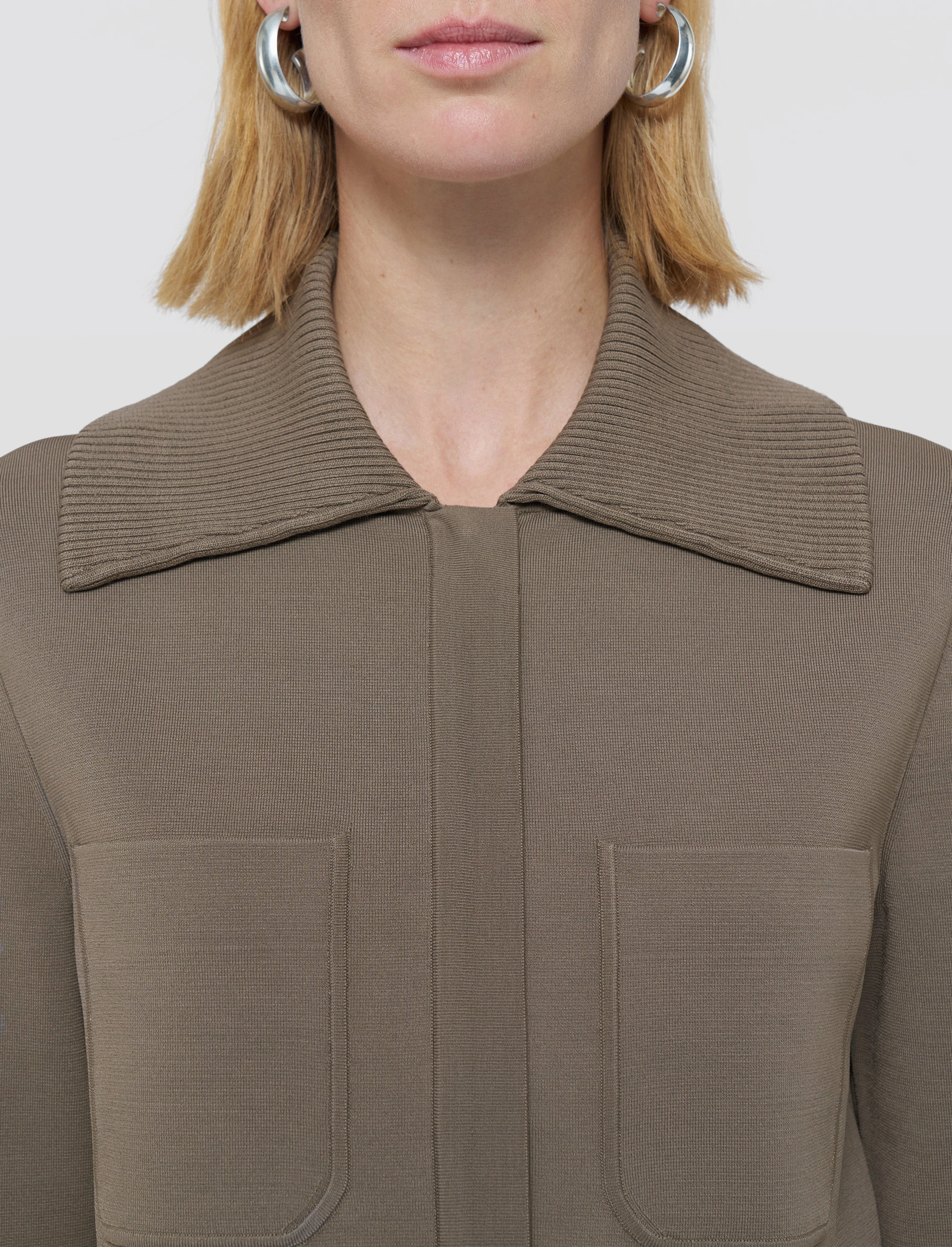 Milano Knit Stretch Short Jacket