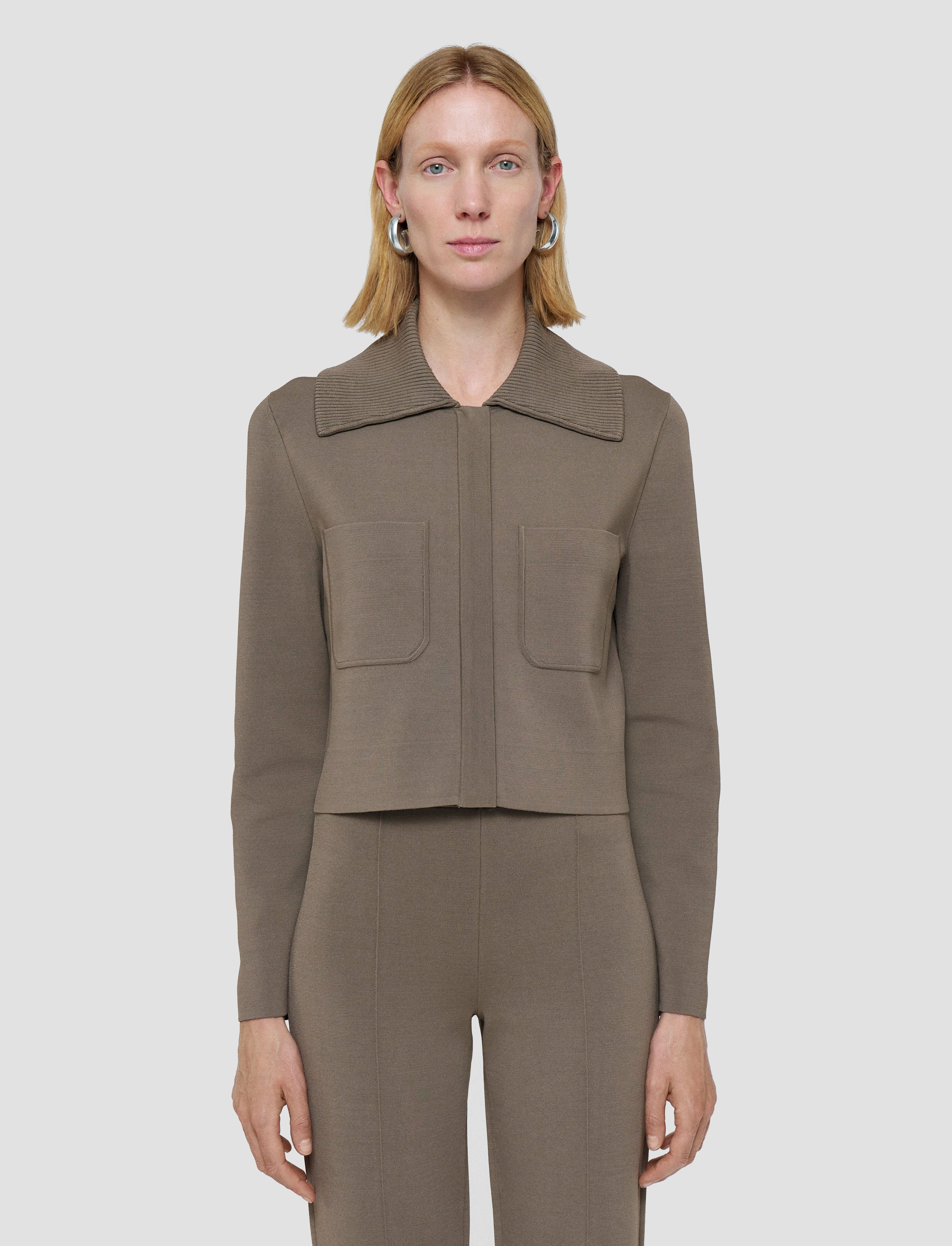 Milano Knit Stretch Short Jacket