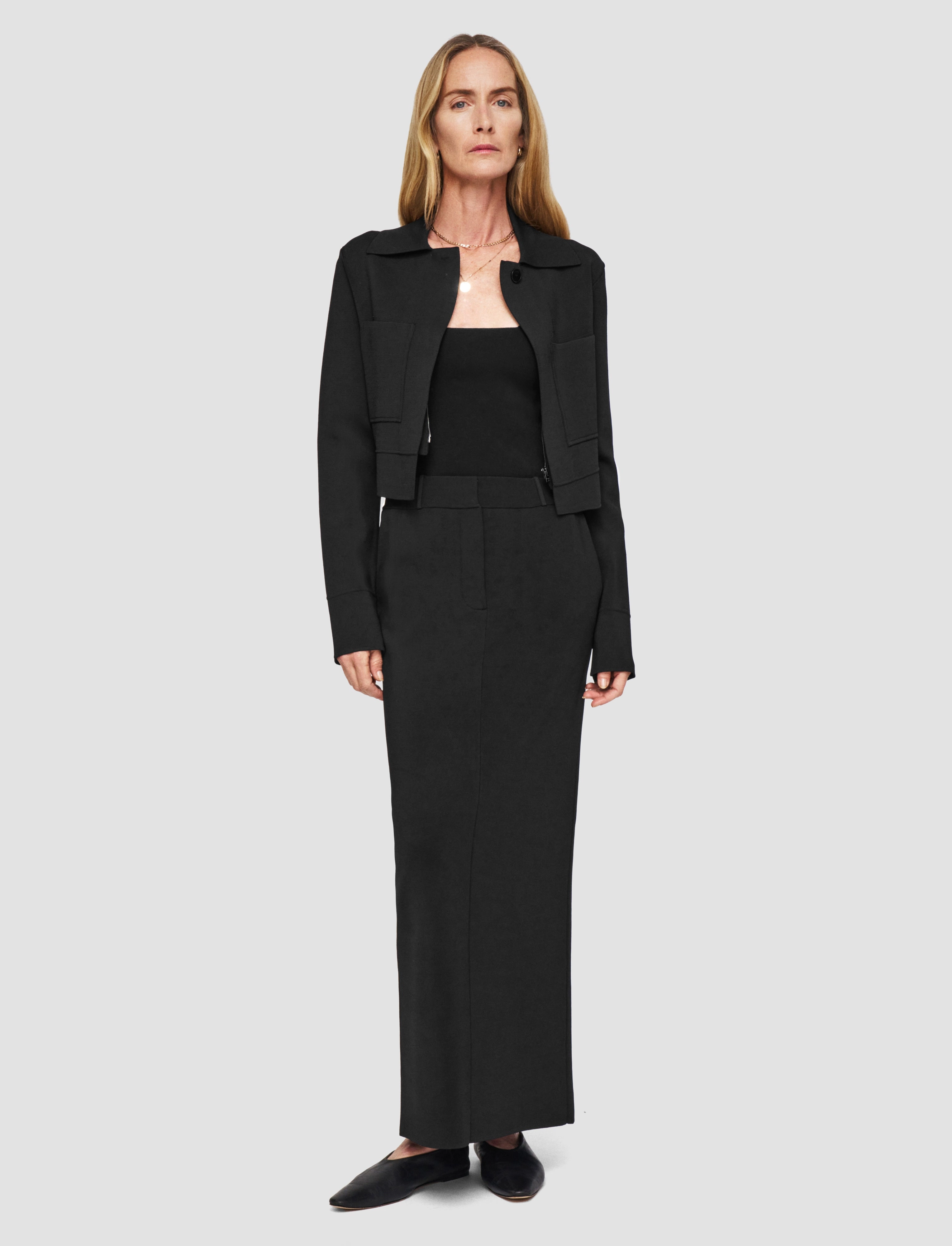 Milano Knit Stretch Zip Jacket