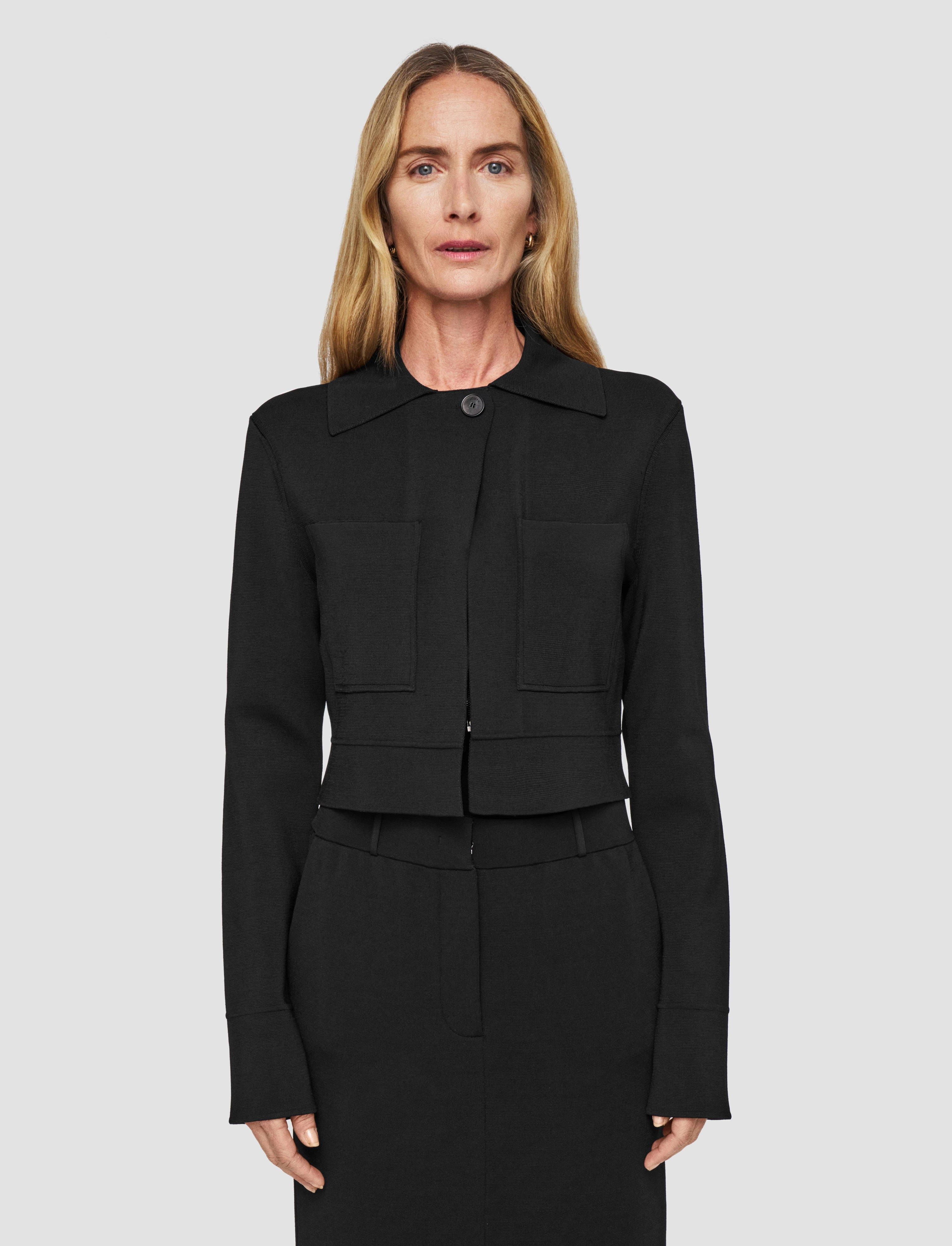 Milano Knit Stretch Zip Jacket