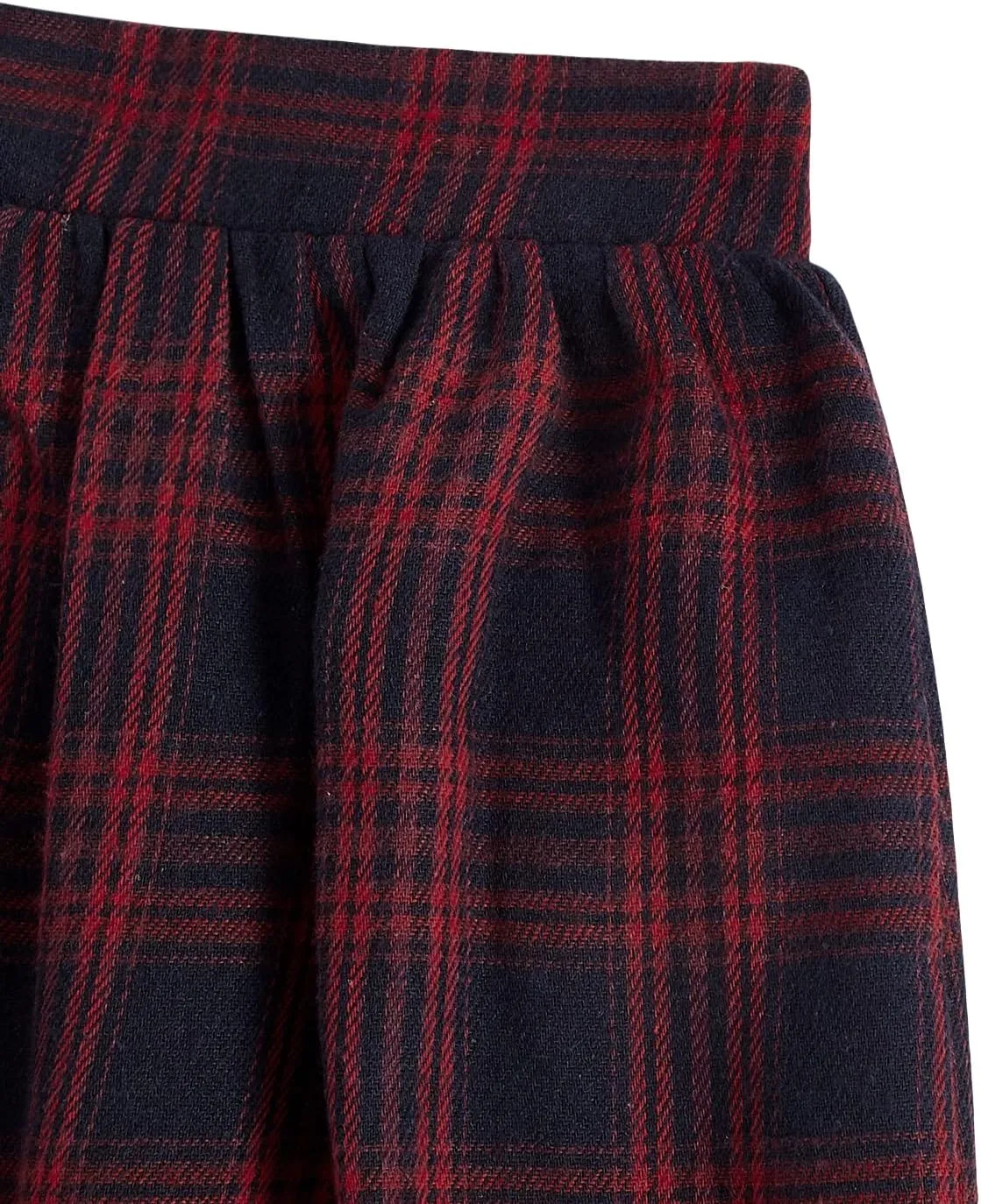 Milumia Girl Plaid Uniform Skirts Elastic Waist School A Line Tennis Skater Skirts Casual
