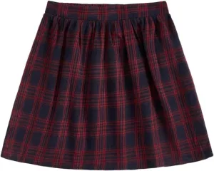Milumia Girl Plaid Uniform Skirts Elastic Waist School A Line Tennis Skater Skirts Casual