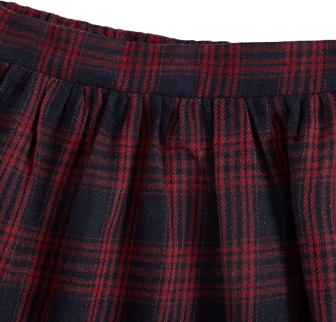 Milumia Girl Plaid Uniform Skirts Elastic Waist School A Line Tennis Skater Skirts Casual