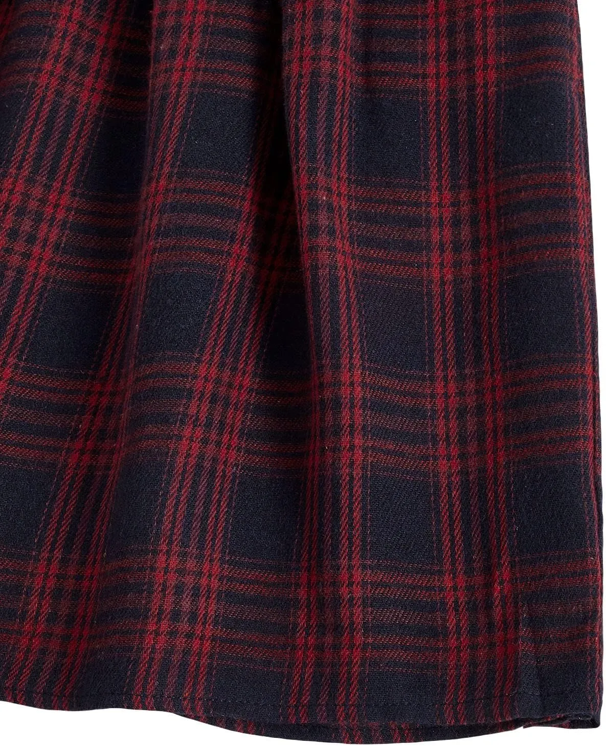 Milumia Girl Plaid Uniform Skirts Elastic Waist School A Line Tennis Skater Skirts Casual