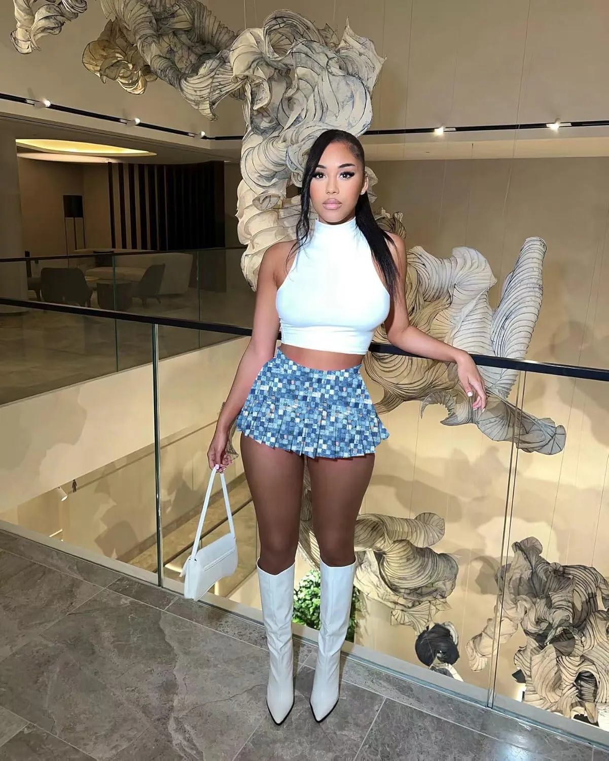 Mini Pleated Skirts for Women Womens Cargo Tennis Skirt Y2k Skater Trendy Girl Sexy Club School Skort 2025 New