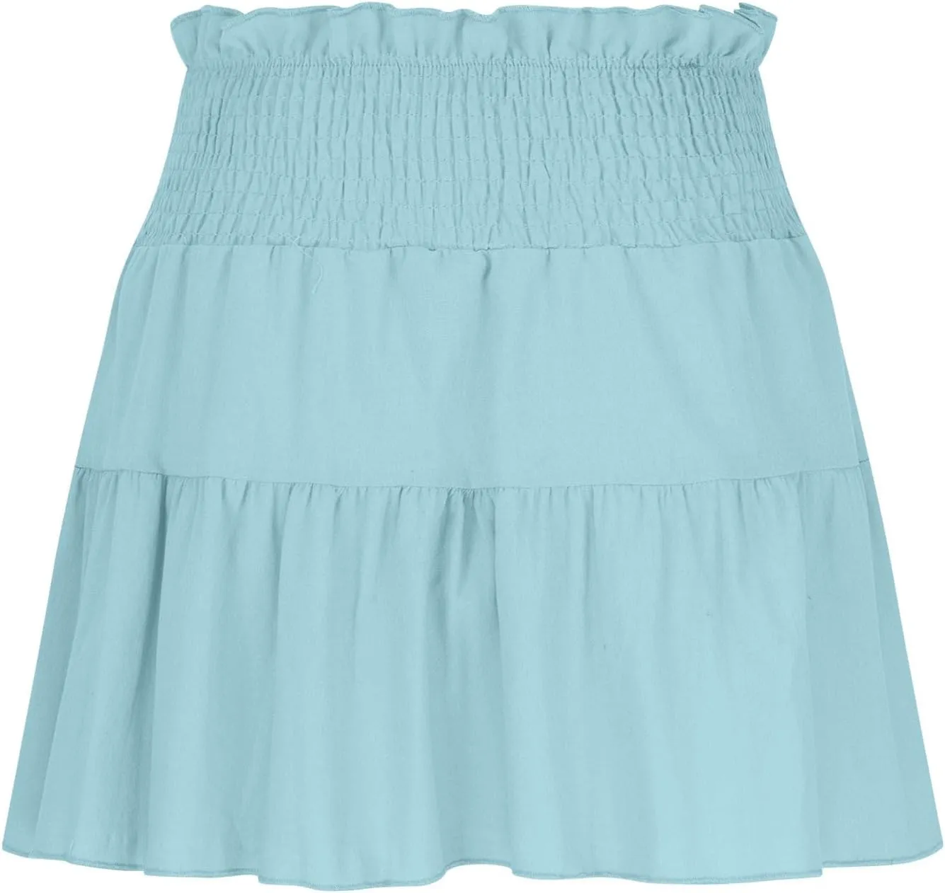 Mini Skirts Women Flowy Casual Summer Short Skirts High Waisted Skater Skirts A Line Boho Skirts for Beach Vacation