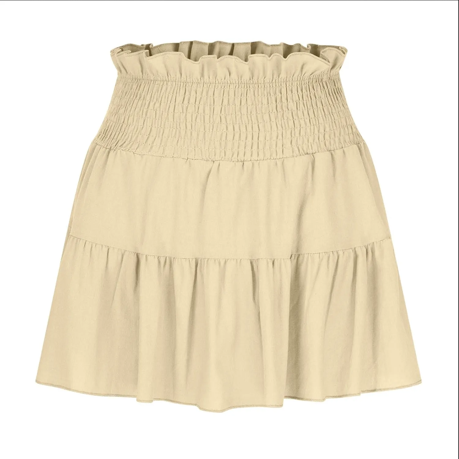 Mini Skirts Women Flowy Casual Summer Short Skirts High Waisted Skater Skirts A Line Boho Skirts for Beach Vacation