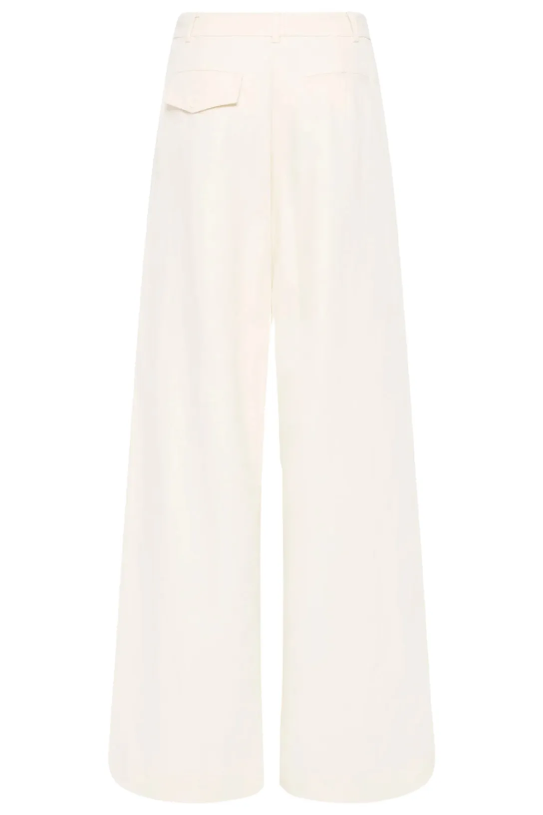 Minimal Fold Trousers | Ivory