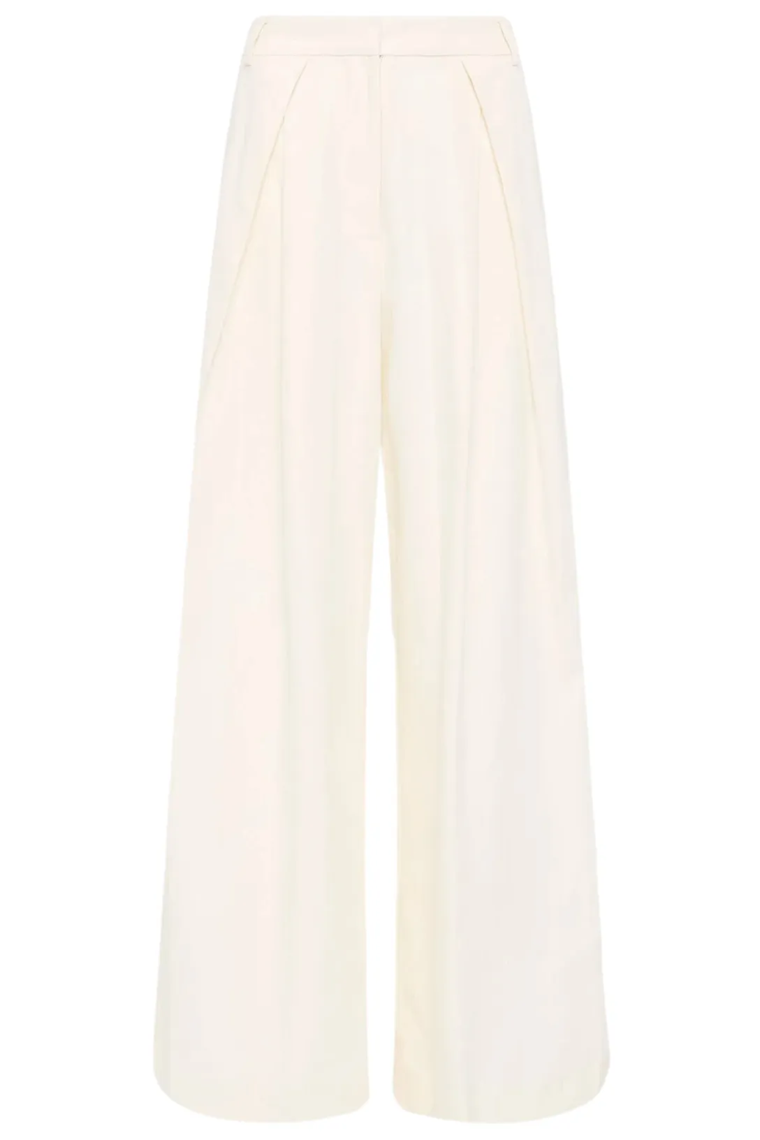 Minimal Fold Trousers | Ivory