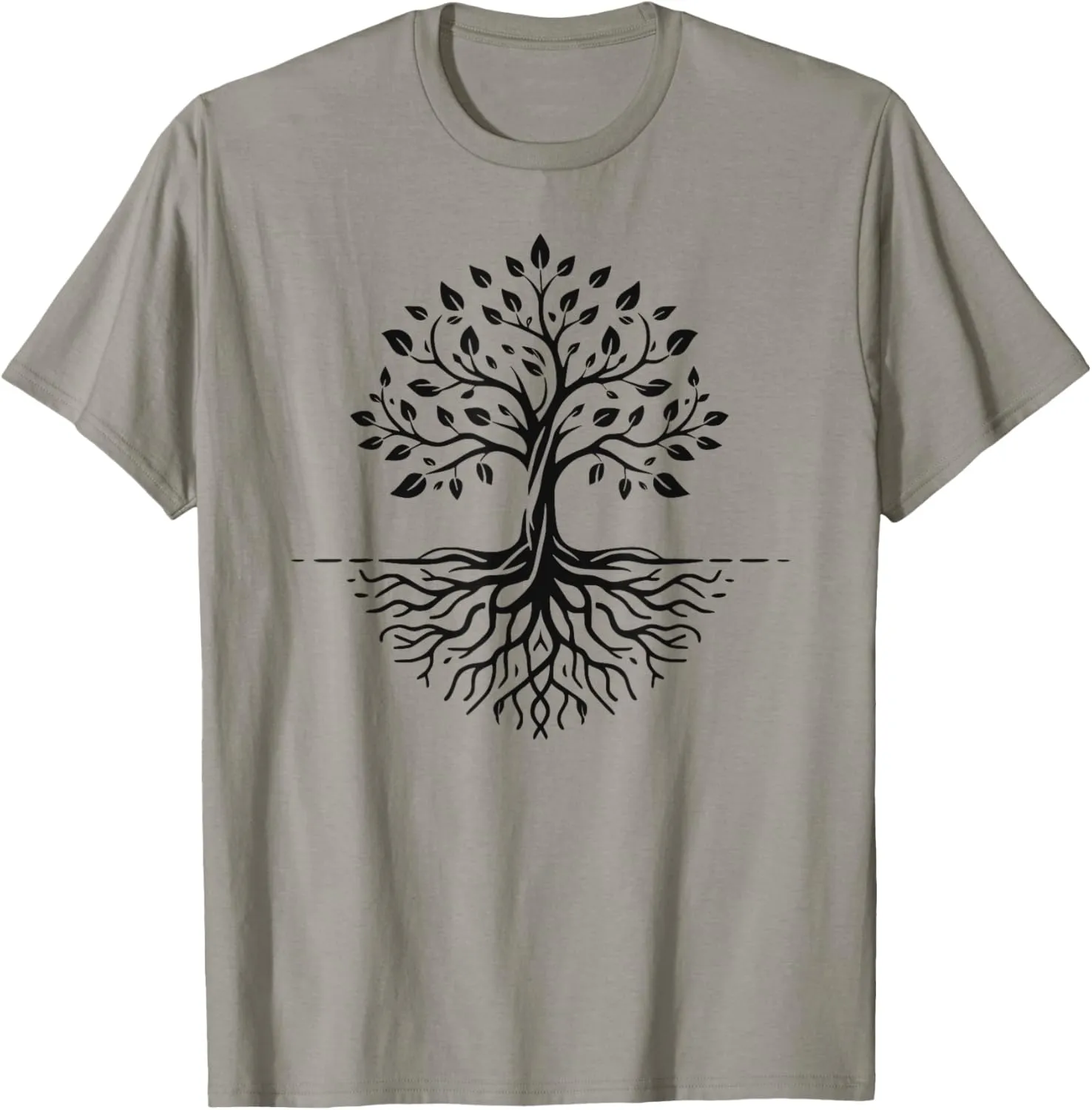 Minimalist Tree With Roots T-Shirt